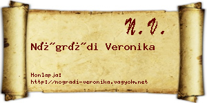 Nógrádi Veronika névjegykártya