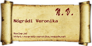 Nógrádi Veronika névjegykártya