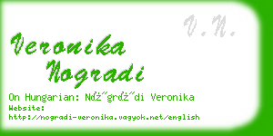veronika nogradi business card